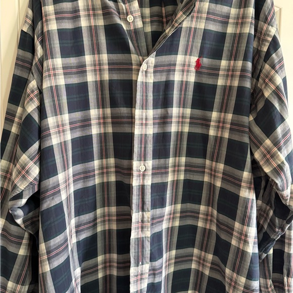 Ralph Lauren Other - Ralph Lauren Navy and White Plaid Shirt